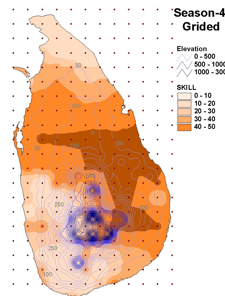 Downscaling October-December Seasonal Climate Forecasts over Sri Lanka